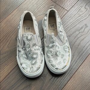 GAP Kids Shimmering Silver Sneakers